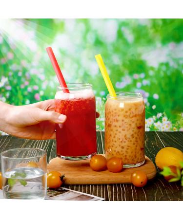 50 Pcs Colorful Jumbo Smoothie Straws - Disposable Plastic Boba Straws - Buy Online on GoSupps.com
