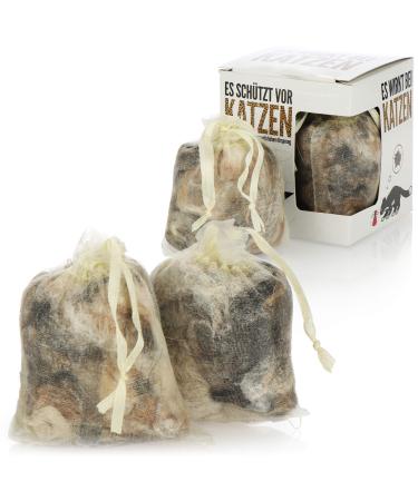 Com-Four 4x cat fright animal-friendly domestic and wild cat defense harmless reserves from dog hair pet defense & wildlife defense yellow- cat 04 pieces