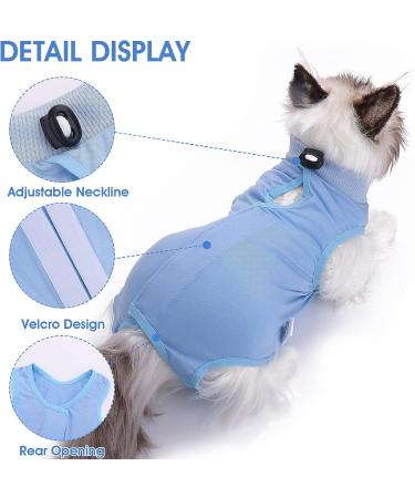 Cobee Professional Recovery Suit for Cats & Dogs - Size L (Blue) | Ideal for Abdominal Wounds Surgery Recovery and E-Collar Alternative - Buy Online on GoSupps.com