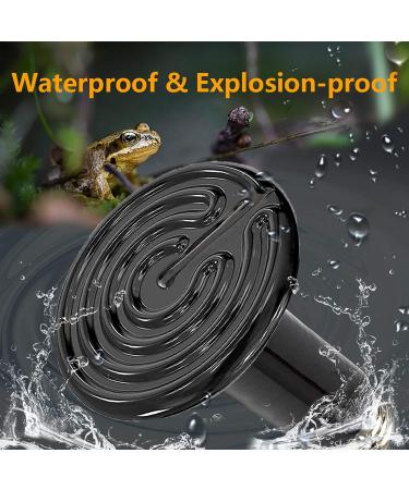 BOEESPAT 2-Pack Ceramic Heat Emitter 60W100W150W - Ideal Reptile Heat Lamp for Brooders, Coops, Turtles & Snakes - No Light, No Harm - Buy Online on GoSupps.com