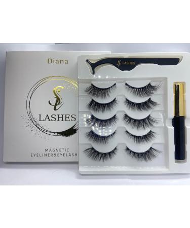SiLashes Magnetic Eyelashes Kit | Russian Volume Lash Extension Look | Lash Kit with Black Magnetic Eyeliner & Lash Applicator | Cat Look | Natural Look | Magnetic Lash & Liner Set | - Buy Online on GoSupps.com