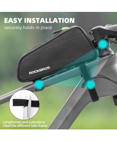 ROCKBROS Frame Bag - Narrow Shape Bicycle Top Tube Bag for MTB Road Bike & E-Bike | 1.1L Capacity | International Shipping - Buy Online on GoSupps.com