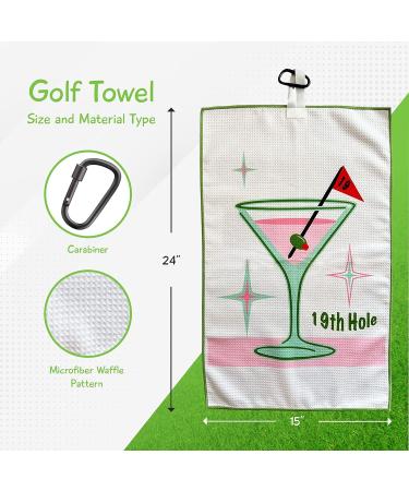 Giggle Golf Par 3 Kit: Golf Towel, Tee Bag with Tees, Bling Ball Marker - Women's Golf Accessories Gift Set - Buy Online on GoSupps.com