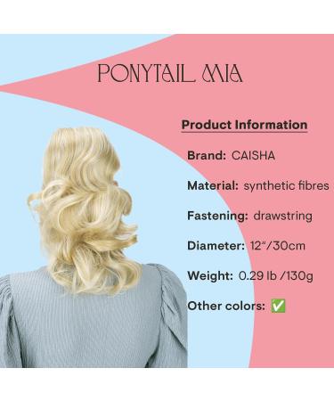 CAISHA 30cm Mia Braid Hair Extension - Voluminous Wavy Light Blonde Mix PH221 | International Shipping Available - Buy Online on GoSupps.com