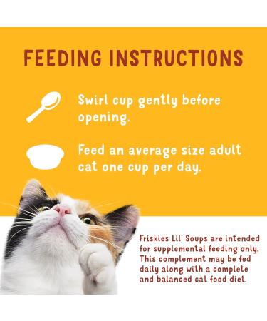 Friskies Lil' Soups Cat Food Complement Flaked Chicken - 34 g Cup (8 Pack) Flaked Chicken in Tuna Broth - Buy Online on GoSupps.com