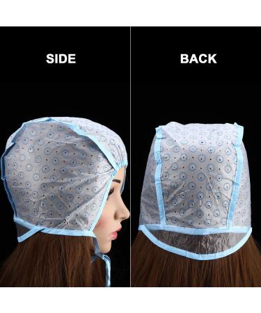 6 Pieces Disposable Hair Highlight Cap Tipping Cap Hair Coloring Highlight Dye Cap with 6 Pcs Plastic Hooks for Highlighting Dyeing and Coloring - Buy Online on GoSupps.com