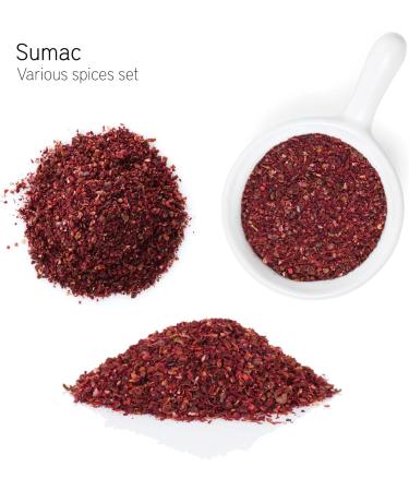 Sumac Powder | 7oz - 200g | Turkish Sumac Tin Resealable Pack o GMO no Irradiation | Spice Seasoning | Turkish Sumak | Resealable Bulk Bag - Buy Online on GoSupps.com