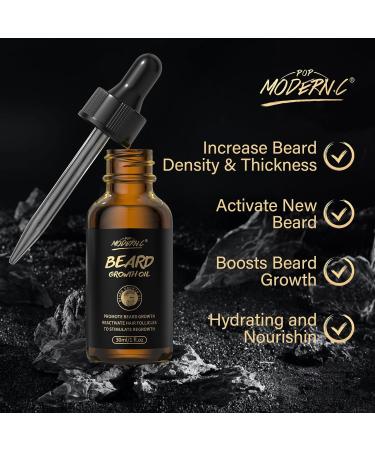 Buy Bartwachtums Set - Biotin Beard Growth Oil & Scooter for Hair Growth | Male Face Hair Treatment | Thickening Serum 1 fl oz - Buy Online on GoSupps.com