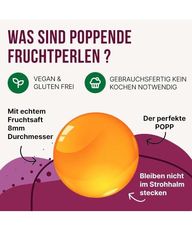 Inspire Food Maracuja Popping Boba for Bubble Tea - 4 Cups (3.2kg Each) | 100% Vegetarian Gluten-Free No Artificial Dyes - Buy Online on GoSupps.com