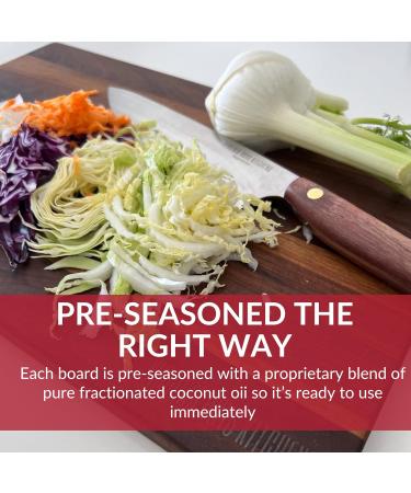 Buy Coconut Cutting Board Oil 8oz & Large Walnut Cutting Board 20x15 - Premium Quality for International Shipping - Buy Online on GoSupps.com