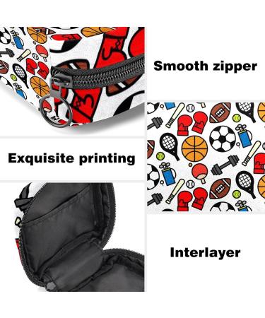 Watercolor Pineapple Pattern Storage Bag for Menstrual Pads | Portable Zipper Bag for Teen Girls & Women - Buy Online on GoSupps.com