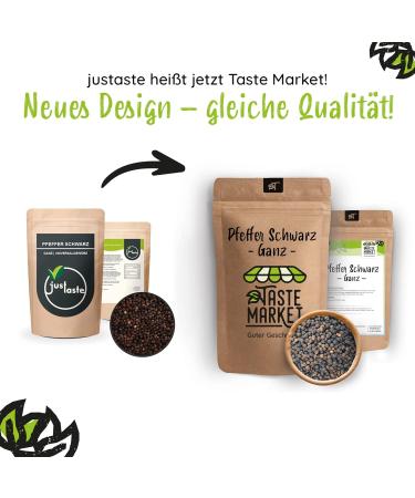  TASTE Guter Geschmack Black Pepper - 200g - Whole Pepper Beans - Black Pepper - Suitable for Pepper Mills - Buy Online on GoSupps.com