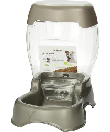 Petmate Pet Caf Feeder 3 lbs - Pearl Silver | Convenient Automatic Pet Feeding Solution - Buy Online on GoSupps.com