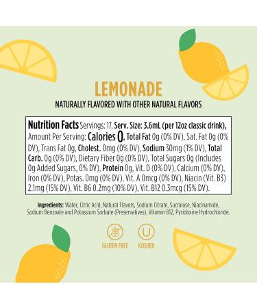 Ninja Thirsti Flavored Water Drops - Zero Calorie Vitamin B3 B6 B12 Lemonade 3 Pack for 17 Drinks | Shop Internationally - Buy Online on GoSupps.com
