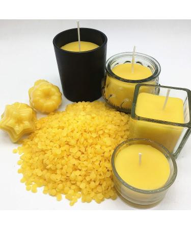 Beesworks Yellow Beeswax Pellets 1lb - Cosmetic Grade, Triple Filtered Beeswax - 1 Pound Pack - Buy Online on GoSupps.com