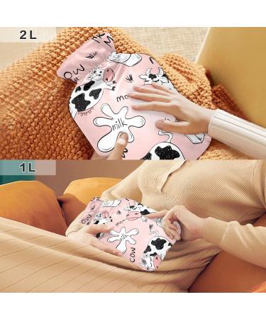 Funny Cows Hot Water Bottle 2L - Large Pain Relief Cover for Headaches Neck & Shoulders - International Shipping Available - Buy Online on GoSupps.com