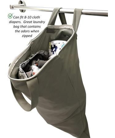 Wet Bag for Baby and Swimsuit - Water & Odor Resistant Diaper Bag Wet Dry Bag - Black & Gray - Buy Online on GoSupps.com