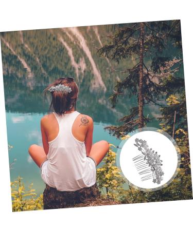 DOITOOL Pearl Headpiece Bridal Hair Comb Fashion Hair Comb Jeweled Hair Clips Pearl Hair Barrettes Wedding Rhinestone Hair Comb Hair Insertion Comb Silver Bride Accessories - Buy Online on GoSupps.com