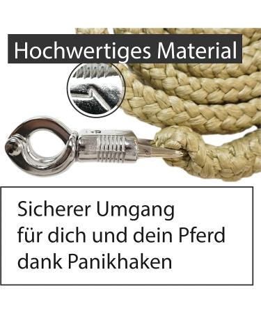 Buy Olive 1.60m Lead Rope with Panic Hook for Horses Ponies & Donkeys | Stylish Tie Rope Designs - Buy Online on GoSupps.com