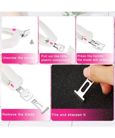 2-Piece Acrylic Nail Knipper Set | Stainless Steel Nail Tip Cutter & Adjustable Trimmer for Gel & Fake Nails - Nail Art Manicure Tools (White) - Buy Online on GoSupps.com