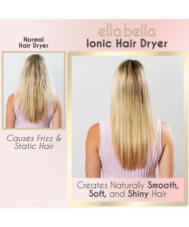 Buy ELLA BELLA Professional Ionic Hair Dryer - Lightweight Quiet Rapid Drying with Diffuser Suitable for All Hair Types International Shipping Available - Buy Online on GoSupps.com
