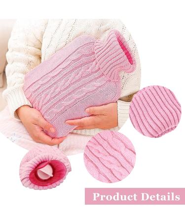 Rope Cover for Hot Water Bottles - Removable & Washable Soft Heat Bag for Pain Relief | Comfortable Hand-Foot Warmer (Pink) - International Shipping Available - Buy Online on GoSupps.com