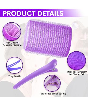 ZABLEE 33pcs Hair Rollers With Clips- 18 Self Grip Rollers -12 Duckbill Sectioning Clips -2 Comb -1 Braid Device For Hair curlers Roller for Long/short Hair Curly. Size 44mm 36mm 25mm For Adults-Kids - Buy Online on GoSupps.com