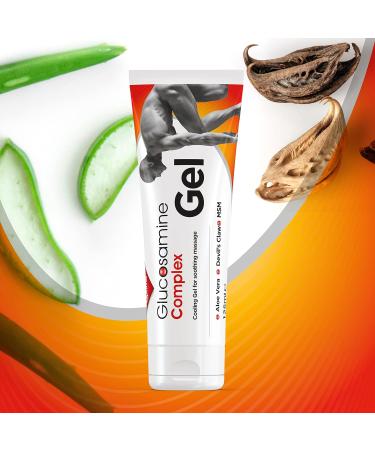 Optima Glucosamine Complex Gel 125ml - Natural Cooling Relief with Aloe Vera, Devil's Claw, and MSM - Cruelty-Free - Buy Online on GoSupps.com