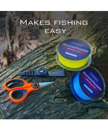 KastKing Fishing Line Scissors - Braided Line Cutters with Sheath - Super Sharp 3CR13 Japanese Stainless Steel Blades - Non-Slip TPR Handles - Includes Lanyard - Buy Online on GoSupps.com