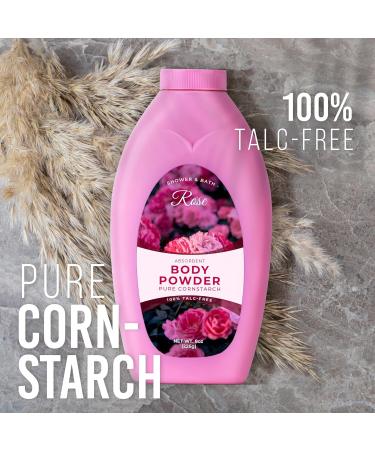 R-NEU Body Bath Powder for Women 100% Talc-Free Elegant Rose Petals Dusting Powder Extra Large Refill 8oz - Buy Online on GoSupps.com
