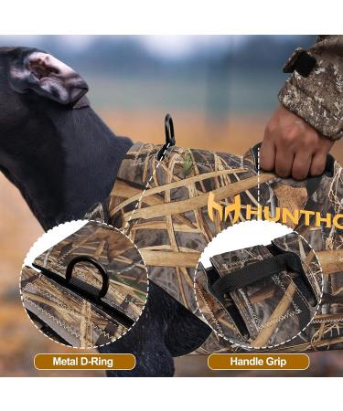 Hunthor 5mm Neoprene Dog Hunting Vest - Adjustable Waterfowl Duck Hunting Camo - X-Large - Buy Online on GoSupps.com