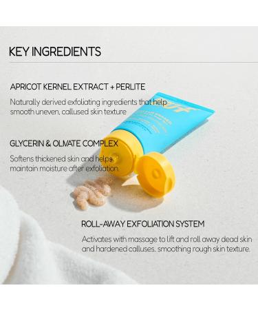 BUFFOUT Callus Eraser Exfoliating Gel Body Care Exfoliator Scrub & Exfoliant for Feet Heels Elbows & Knees Dead Skin Care with Perlite & Apricot Seed Powder - Buy Online on GoSupps.com