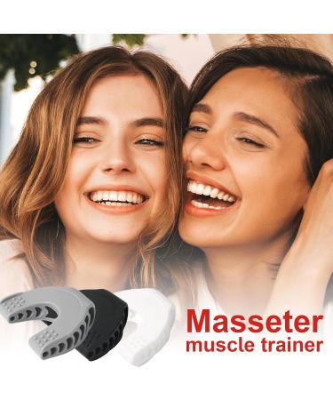 Jaw Trainer Jaw Exerciser Jaw Trainer for Face Mouth Jawlineee Chisel Awlineee Exerciser Chew Jaw Trainer for an Enhanced Facial Definition Jaw Trainer Neck and Tone Your Face with Exercise Black and White Gray Suit - Buy Online on GoSupps.com