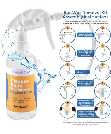 Blue Echo Care Cleanse Right Ear Wax Removal Tool Kit - Includes Ear Drops Bottle & Reusable Tip - Remove Excessive Earwax at Home - 1 Count - Buy Online on GoSupps.com