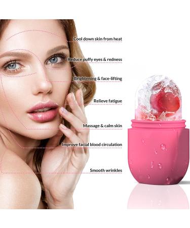 Cube Ice Face Roller for Face and Eye | Beauty Facial Skin Care Tool for Tightening, Toning, and Brightening Skin | Reduce Eye Bags | Pink - Buy Online on GoSupps.com