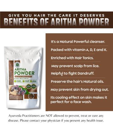 Buy Organic Soapnut Powder (Aritha) 200g - 100% Natural Non-GMO Hair & Skin Conditioner - Buy Online on GoSupps.com