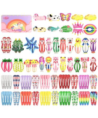 Funtopia 140 Pcs Colorful Metal Snap Hair Clips Barrettes for Women, Teens, Girls & Kids - No Slips | Hair Accessories - Buy Online on GoSupps.com