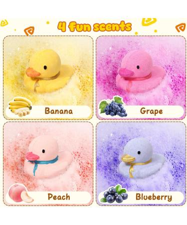Duck Bath Bombs for Kids with Toys Inside Bubble Bath Fizzers with 14 Duck Surprise Bath Toys Organic Natural Bath Bomb Spa Fizzy Birthday Christmas Gifts for 3 4 5 6 7 8+ Year Old Girls Boys - Buy Online on GoSupps.com