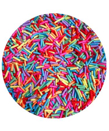 LiLiPAi 100g Fake Sprinkles Polymer Clay Sprinkles Faux Sprinkles Fake Candy Sprinkles Plastic Sprinkles For Craft(100g-Sprinkles05-Colorful)