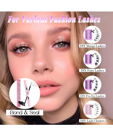 ALICE Lash Bond & Seal Cluster Lash Glue for DIY Extensions - Super Strong Hold, Latex-Free, Waterproof, 5ml (2 pack) - Buy Online on GoSupps.com