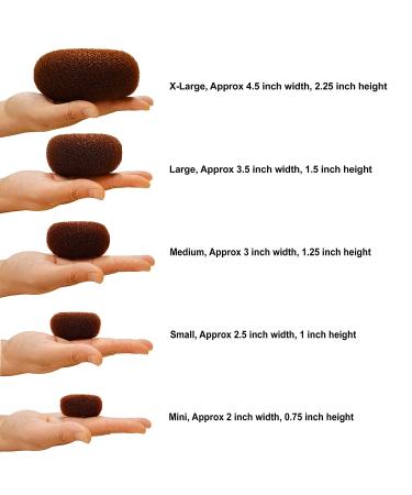 Beaute Galleria Large Brown Hair Donut Bun Maker Ring - Mesh Chignon Ballet Sock Bun - Pack of 1 - Buy Online on GoSupps.com