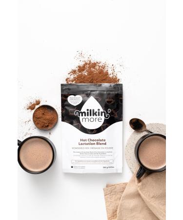 Milkin More Lactation Hot Chocolate (For Breastfeeding Moms) 300g Bag DAIRY FREE Fenugreek Free Gluten Free Soy Free Non GMO. Award Winning. The milk s on the way Stork and Dove Milkin More Lactation for breastfeeding moms 300 Grams. Enjoy Canada's #1 Lac - Buy Online on GoSupps.com