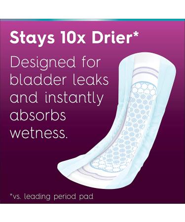 Poise Ultra Thin Incontinence Pads for Women - 144 Count, Moderate Absorbency, Regular Length - Pack of 3 (Packaging May Vary) - Buy Online on GoSupps.com