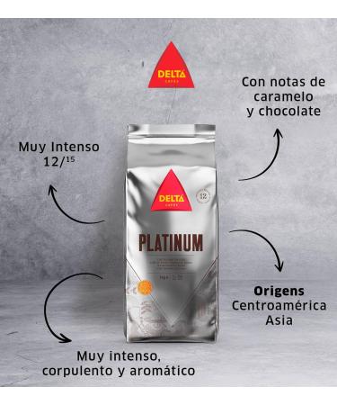 Delta Caf s Delta coffee beans PLATINUM 1kg - Buy Online on GoSupps.com