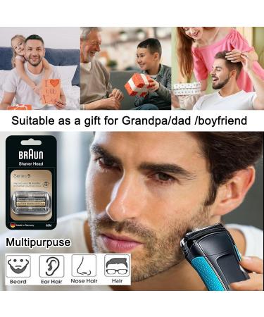 MHDUYEG Compatible Replacement Head for Braun Series 9 92S Electric Shaver | Spare Shear Section & Accessories for Braun 92S 94M - Buy Online on GoSupps.com