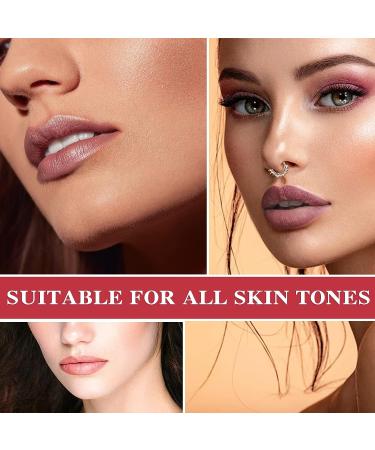 Fusang 3Pcs Nude Matte Lipstick Set - Long Lasting & Nourishing Lipgloss Set | Waterproof Velvet Lip Gloss Set | Crayon Matte Lip Stain for Women - Buy Online on GoSupps.com