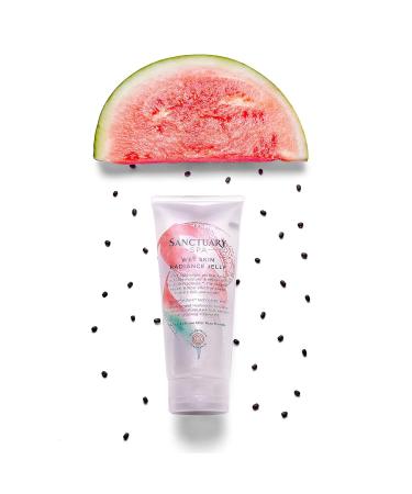 Sanctuary Spa Wet Skin Radiance Jelly - Fast Absorbing Body Moisturizer Watermelon Scent 200ml | Suitable for All Skin Types - Buy Online on GoSupps.com