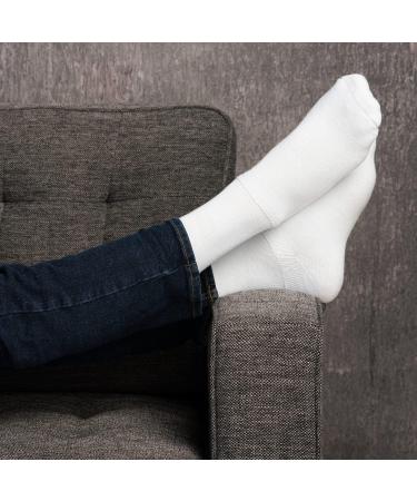 EvoNation Men's Knee High 30-40 mmHg Compression Socks - Extra Firm Pressure - White - Large - International Shipping Available - Buy Online on GoSupps.com
