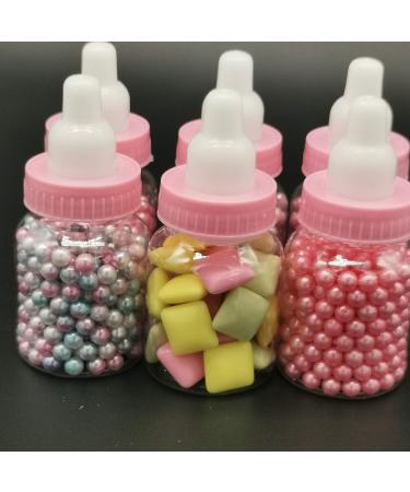 Jessica's Removable Pink Top Bottles for Baby Showers, Parties, and Favors (24 Pack) - Buy Online on GoSupps.com