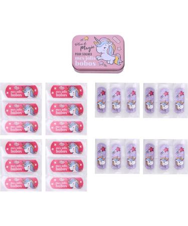 Unicorn Children's Plaster - 4pcs Metal Box & 24 Beautiful Design Plasters | Perfect for Bags & Handbags | Licensed Product - Buy Online on GoSupps.com